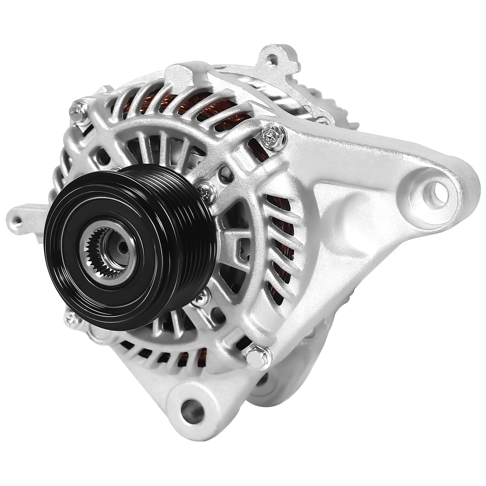 Photo 1 of 14489N New Alternator Replacement for 2013-2017 Honda Accord L4 2.4L Automatic CVT Transmission Replace #14489 31100-5A2-A02RM AMT0277 AHGA88 31100-5A2-A02