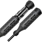 MEGAPRO&reg; 8-in-1 Multi-Bit Screwdriver | Kitchen Drawer Tool | Furniture Assembly | Household Repairs | Multi-Bit Screwdriver with &frac14;&rdquo; Hex Shaft | Phillips, Flat, Square, Torx (Charcoal/Black)