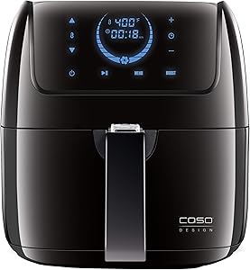 Caso Design AF 300 Fat-Free Convection 8 Automatic Settings, 13172 Hot Air Fryer, 2 lbs of food, Black