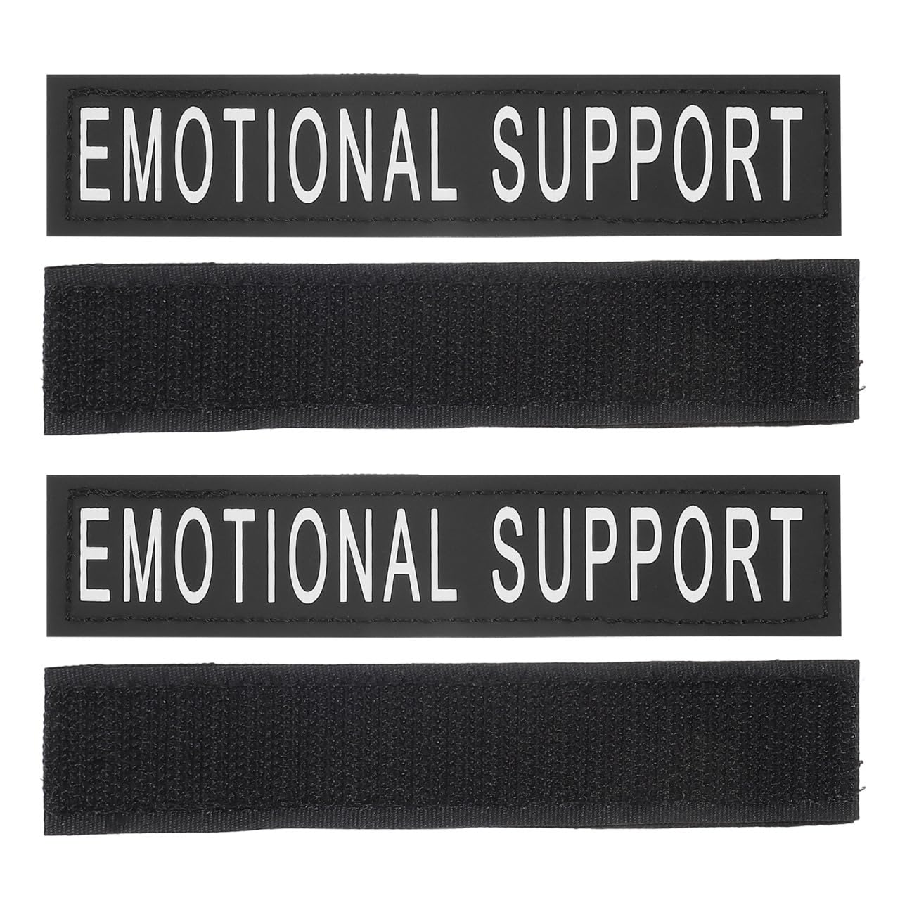 ULTECHNOVO Reflective Pet Chest Strap Patches 2 Pairs Self-Adhesive Removable Dog Harness Stickers for Night Safety and Vest