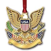 Beacon Design Patriotic Scene Namedrop Ornament, 2.8-Inch, Multicolor