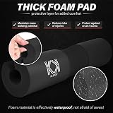KK Barbell Squat Pad Extra Thick NBR Foam Non-Slip Hip Thrust Pad Black view 7