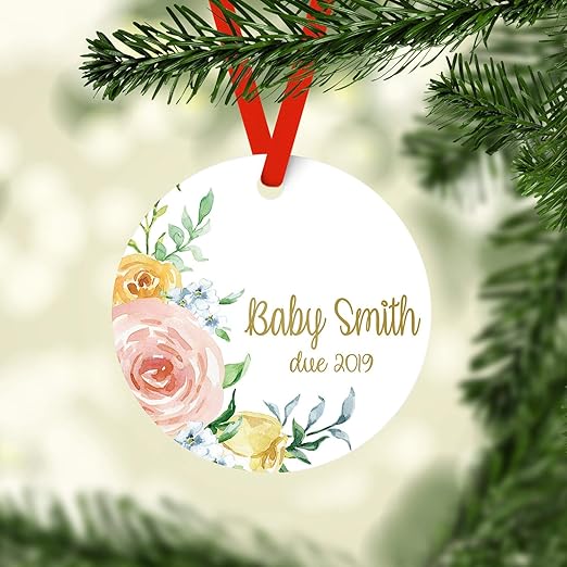 baby on the way ornament