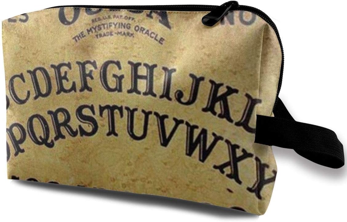 Dangerous Magical Game Ouija Board Pattern Popular Design Great Gift For Valentine's Day Professional Cosmetic Bags Makeup Pouch Multifunctional Travel Storage Bag For Makeup Brushes, Pens, Eyeliner