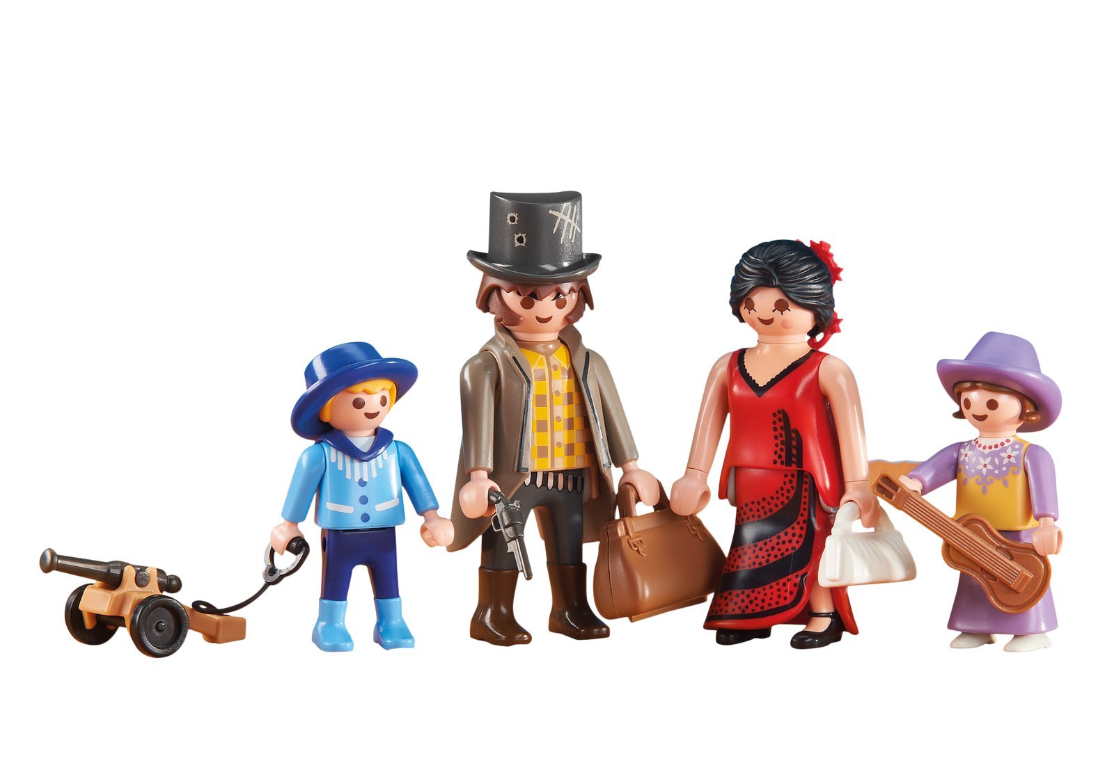 Playmobil - 6323 - Famille Cowboys - Nouveauté 2014 - Emballage Plastique, pas de boîte