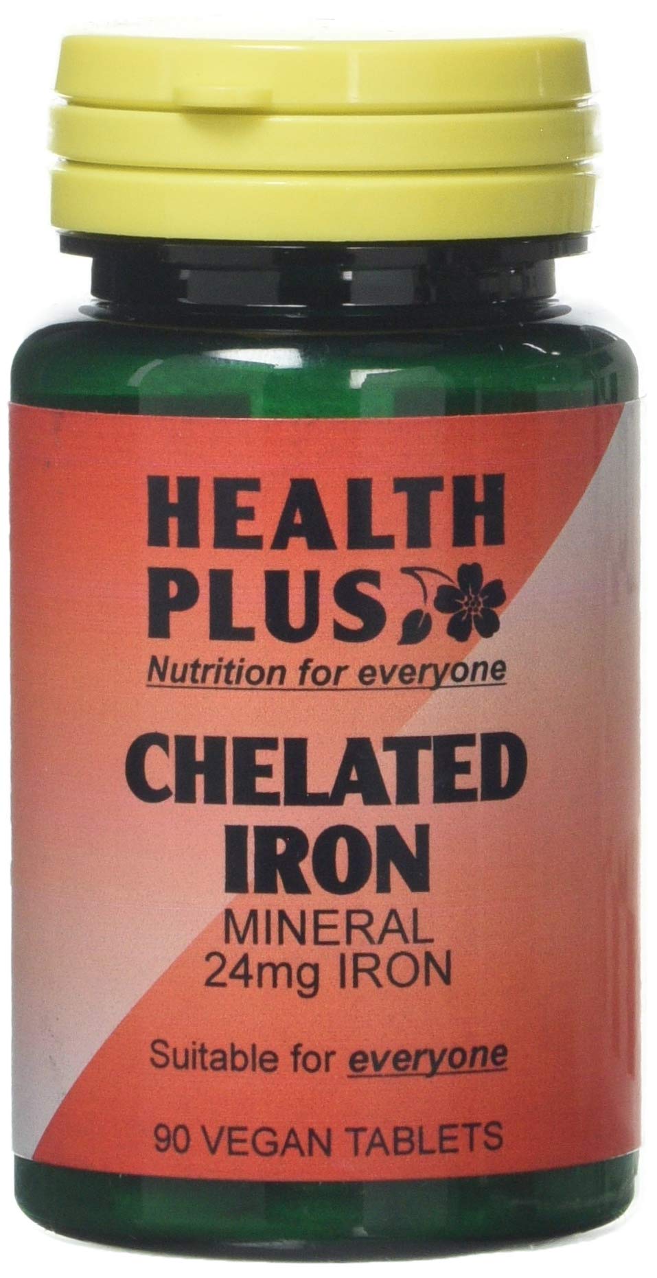 Health Plus Chelated Iron 24mg Mineral Supplement - 90 Tablets