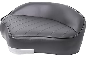 Vancus Pro Casting Boat Seat, Marine Grade Universal Fishing Bass Boat Seat Bike Butt Chair (Black)