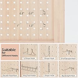 Haddockway 4 Panel Pegboard Display 5 Ft Folding