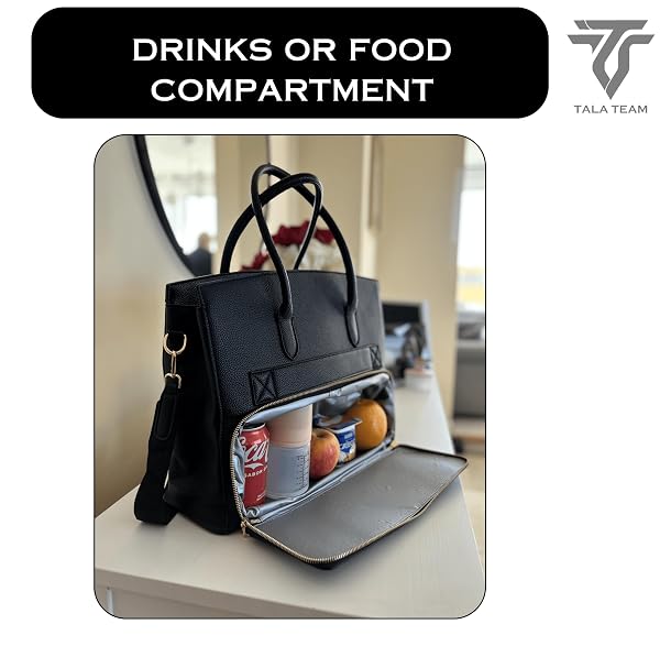 TALA TEAM TOTE BAG FOR WOMEN WITH INSULATED LUNCH COMPARTMENT – BOLSOS PARA MUJERES, WORK TOTE BAG, LAPTOP BAG, LONCHERAS PARA MUJER, LUNCHBOX FOR WOMAN.