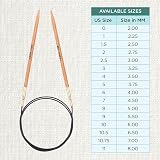 KnitPro Basix Beech Fixed Circular Needles 16 inches 4.00mm view 4
