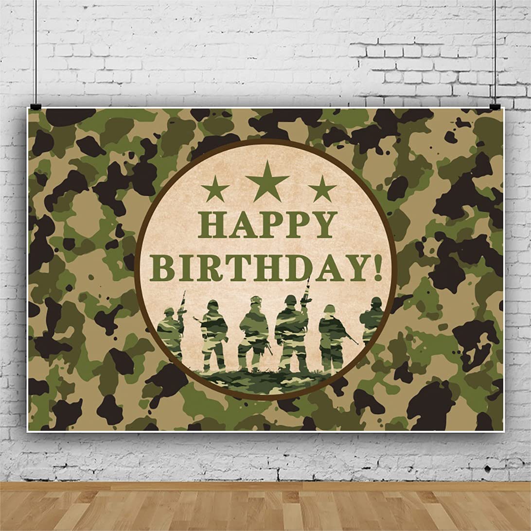 Mua AOFOTO 7x5ft Happy Birthday Military Camouflage Backdrops for ...