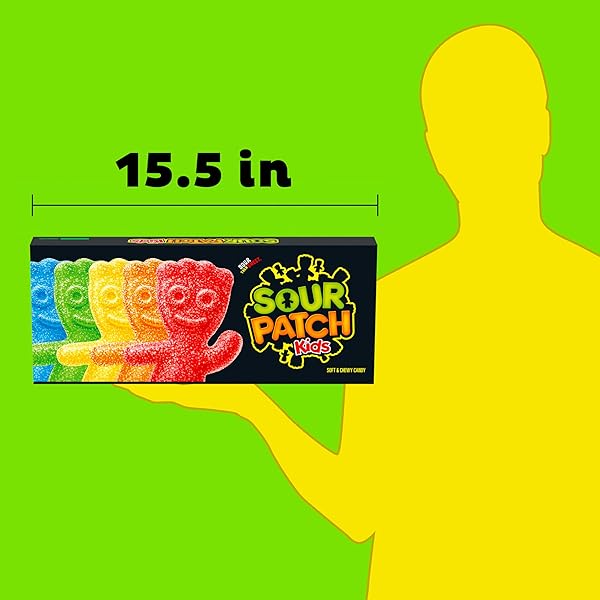 SOUR PATCH KIDS SOFT & CHEWY CANDY VARIETY PACK LARGE GIFT BOX, BULK CANDY, 8-3.5 OZ BOXES