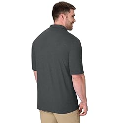 Hanes mens Short Sleeve X-temp W/ Freshiq Polo