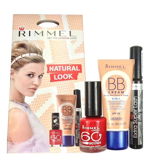 Rimmel Natural Look Gift Set With Nail Polish, BB Cream & Mascara Amazon.co.uk Beauty