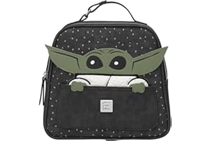 Petunia Pickle Bottom Tandem Bottle & Lunch Tote | For Bottles, Snacks & Wireless Pump | Holds up to Three Regular Sized Bottles | Insulated Lining & Easy to Clean | Disney Star Wars | The Child