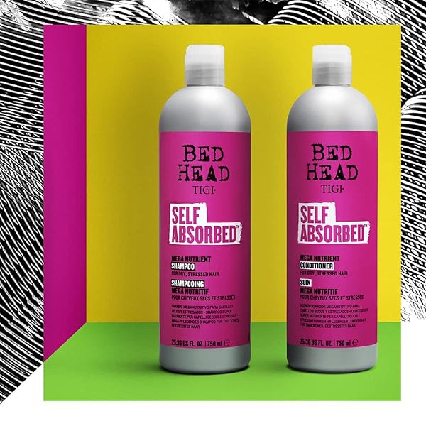 TIGI BED HEAD MEGA NUTRIENT CONDITIONER, NOURISHING & MOISTURIZING FOR STRAIGHT HAIR, 25.36OZ