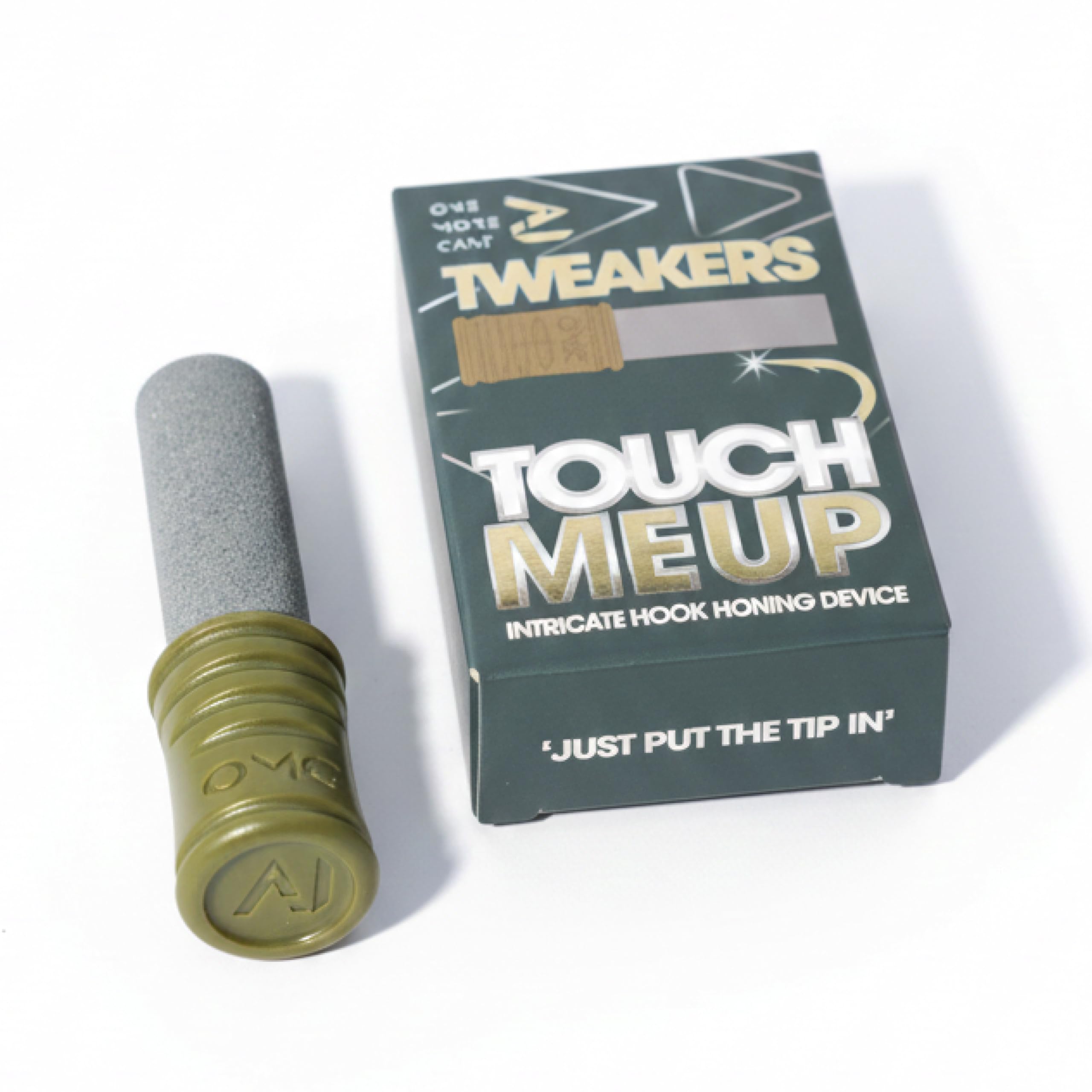 ONE MORE CAST Tweakers Touch Me Up – Precision Hook Honing Tool for Sharper Fishing Hooks, Compact Handheld Sharpener for Carp & Coarse Fishing Rigs