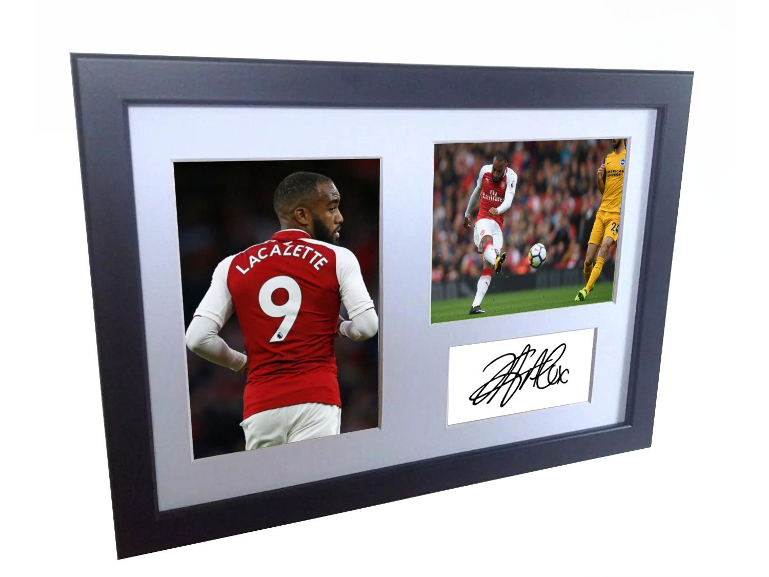 Kitbags & Lockers A4 Signed Alexandre Lacazette Arsenal Autographed Photo Photograph Picture Frame Gift 12x8