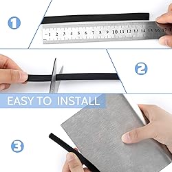 Rubber U Channel Edge Trim, Door Seal Strip, Fits