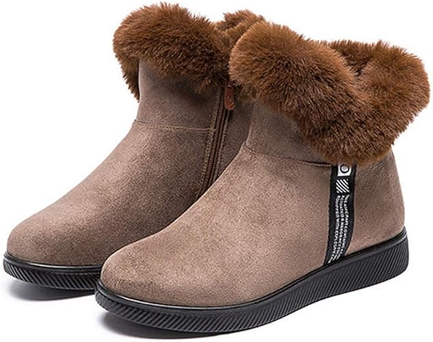 Amazon Xyjp スノーブーツ レディース ショート ブーツ スノーシューズ 防水 防寒 防滑 保暖 ボア付き 冬用 カジュアル 綿靴 雪靴 軽量 軽い 暖かい裏起毛 ジッパー 黒 防寒靴 冬靴 冬用ブーツ 超軽量 防寒ブーツ ショートブーツ 通勤通学 Xyjp
