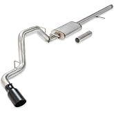 Flowmaster 717857 FlowFX Cat-Back Exhaust Kit 3 Inch 409 Stainless Steel 4.5 Inch Black Ceramic Stainless Steel Tips Compatible with 2014-2019 Classic Body Chevy Silverado GMC Sierra 1500 4.3L 5.3L