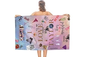 LJHFDM Taylor Beach Towel Quick Dry Soft Microfiber Sand Proof Reputation Towels Travel Pool Swimming Camping Baby Kids 1989 Large Size 51x31 inch