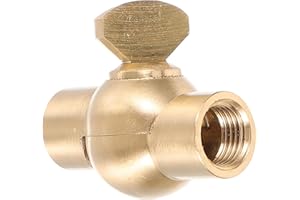 Ciieeo Copper 180-degree Swivel Wall Lamp Adapter with Handle M10 Inner Thread, Ceiling Light Socket