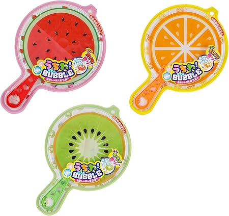 Amazon オンダ しゃぼん玉 うちわバブル 香り付き 3個セット おもちゃ おもちゃ