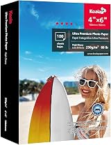Koala Glossy Photo Paper 4x6 250gsm 100 Sheets Resin Coated 10x15 cm