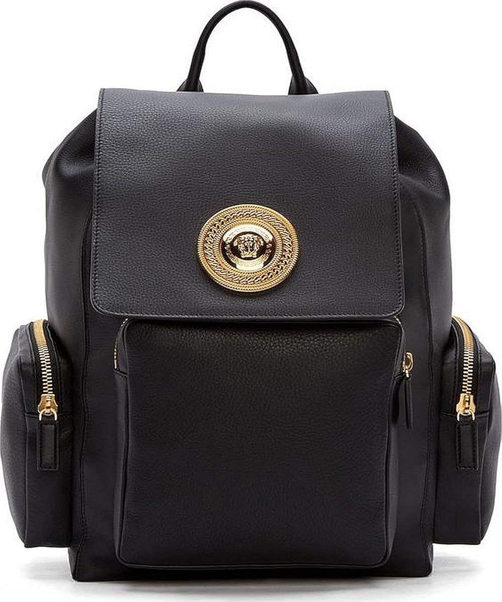 versace gold backpack