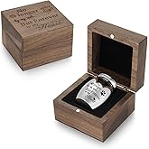 XIUDA Wooden Mini Pet Memorial Small Urns for Dog Ashes Stainless Steel Cremation Mini Urn with Black Walunt Box Funeral Pet Paw Print Keepsake Urn for Ashes