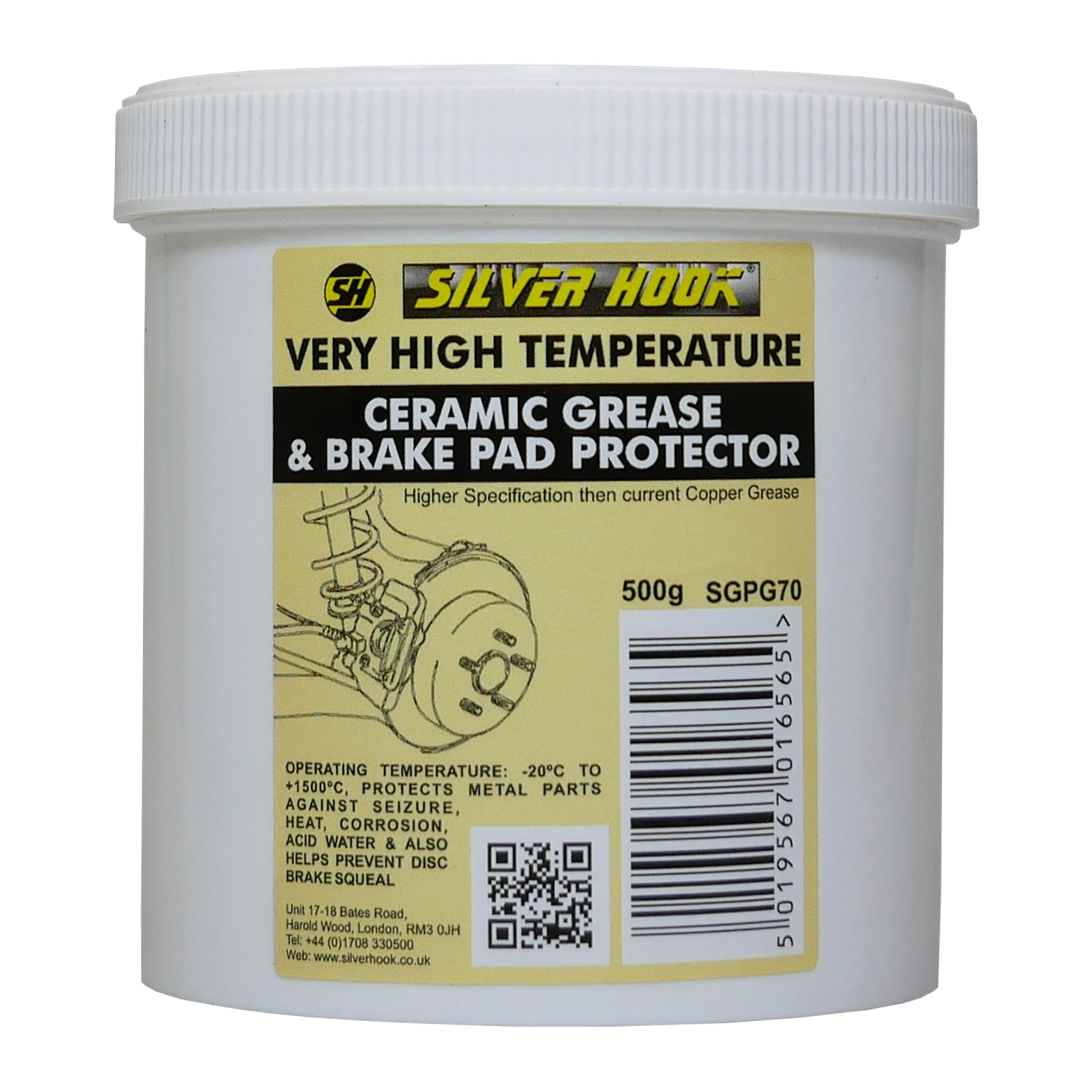 SILVERHOOK Ceramic Grease Tub 500g