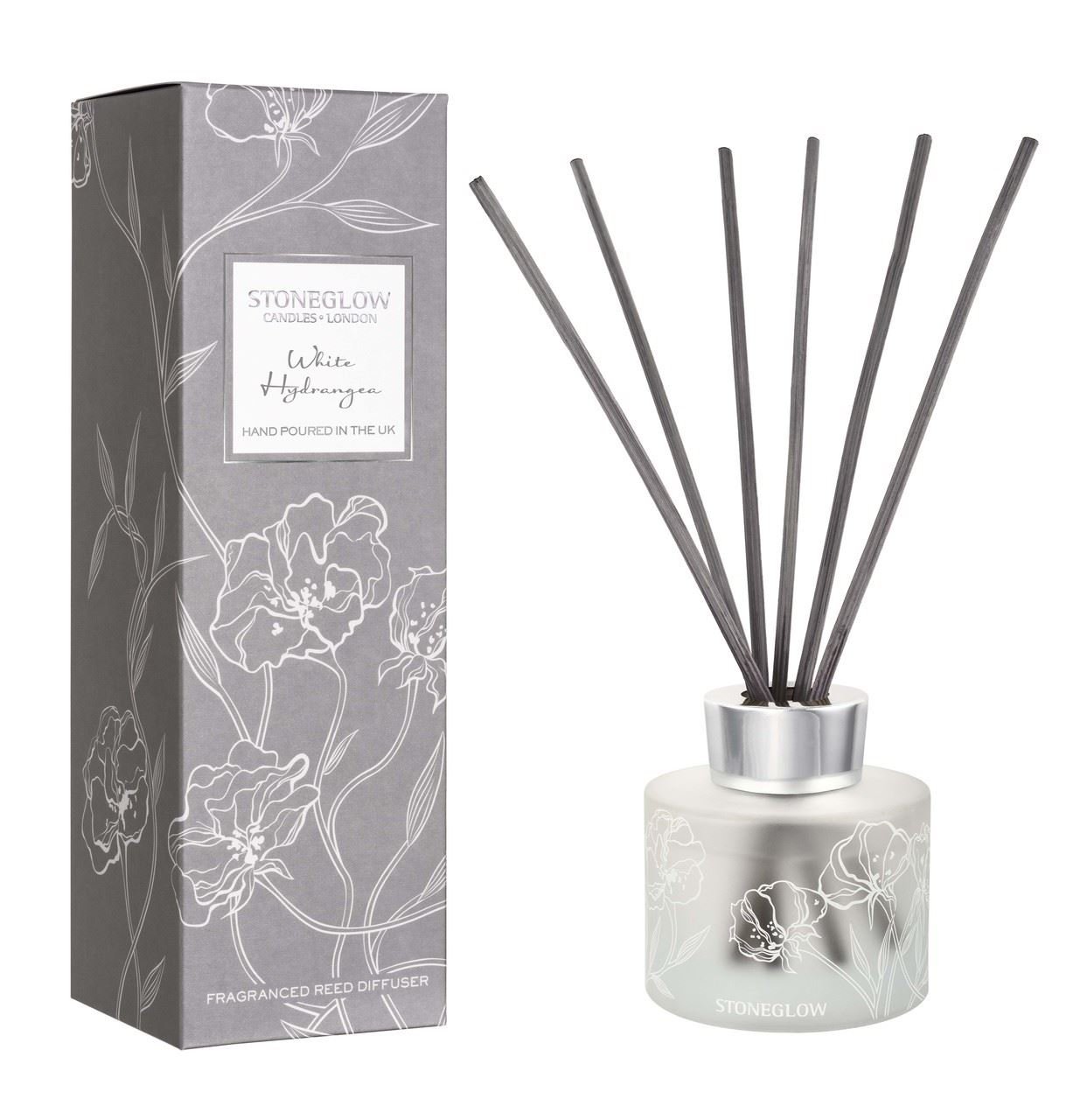 Stoneglow White Hydrangea Reed Diffuser 120ml Amazon.co.uk Kitchen & Home