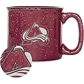 Rico Industries NHL Hockey Speckle 12oz Laser Engraved Campfire Mug