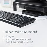 Kensington KB100 EQ Wired Keyboard ISO Layout 64% PCR Case Windows Mac view 3