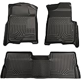 Husky Liners Weatherbeater Floor Mats | Fits 2009-2015 Honda Pilot | Front & 2nd Row, 3-pc Black - 98421