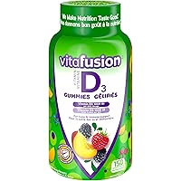 Vitafusion Vitamin D3 Gummes - 1000 IU of Vitamin D per Daily Dose, Bone & Teeth Support, Immune Support, Supports Calcium Ab