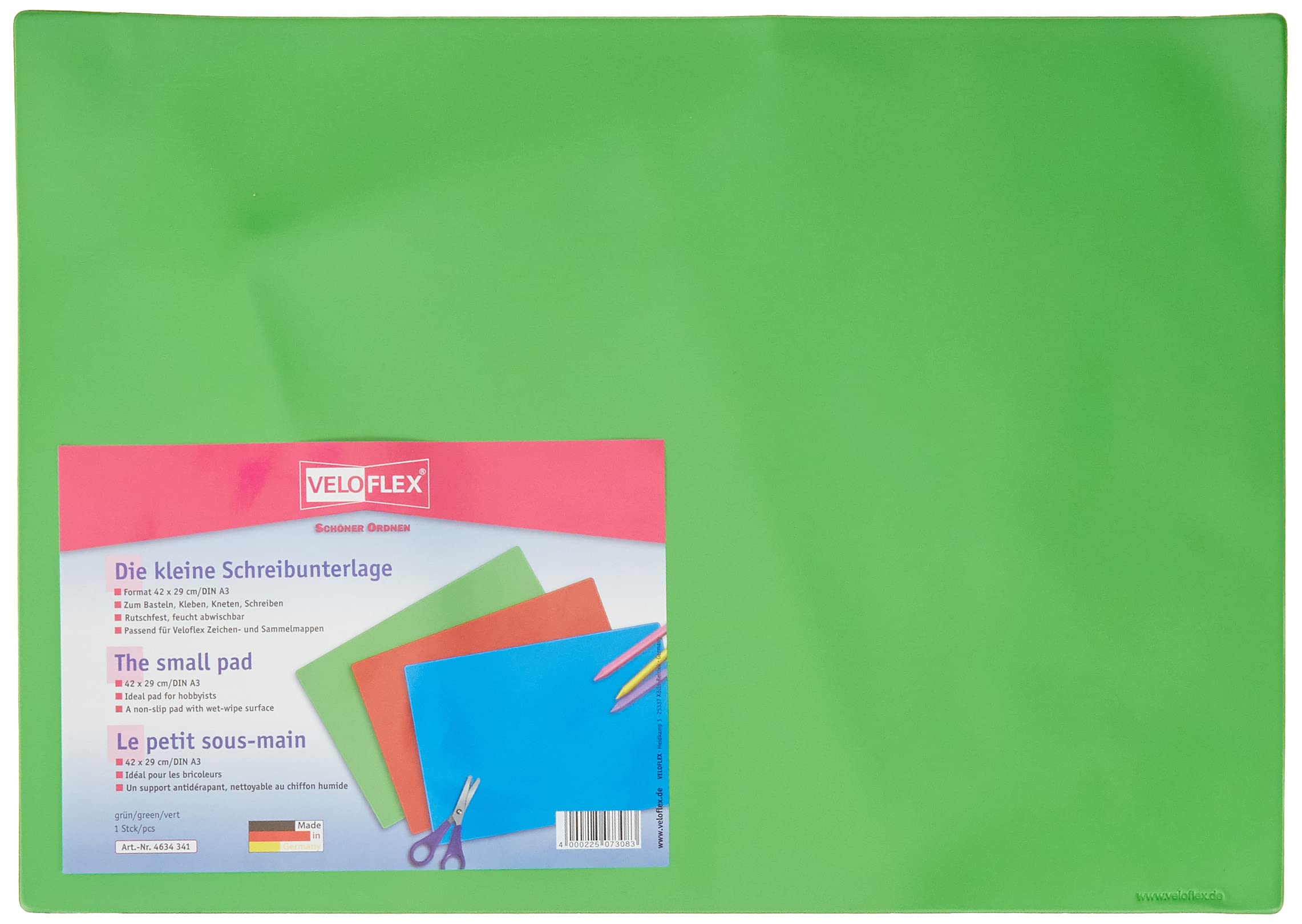 VELOFLEX 4634341 - Craft Mat DIN A3 Green, Non-Slip, 42 x 29 cm, 1 Piece