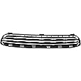 Dorman 45173 Front Center Lower Bumper Grille Insert Compatible with Select Toyota Models