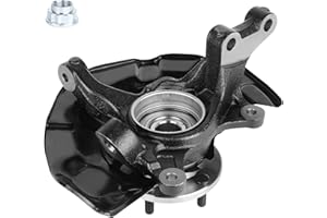 AEAGLE Front Left Steering Knuckle & Wheel Bearing Hub Assembly for Toyota Sienna 2004-2010, 698-425, 698425, 4321208010, 435020E030, 47782-08020, 90080-36193, Only for FWD, Driver Side