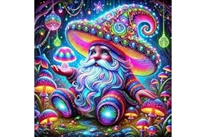 uuxsretaio Gnome Diamond Painting Kits for Adult, Easy Diamond Art Painting Kits for Beginner, DIY 5D Diamond Art for Adults, Full Drill Gem Art Kits for Decoration Home Wall 16X16 Inch