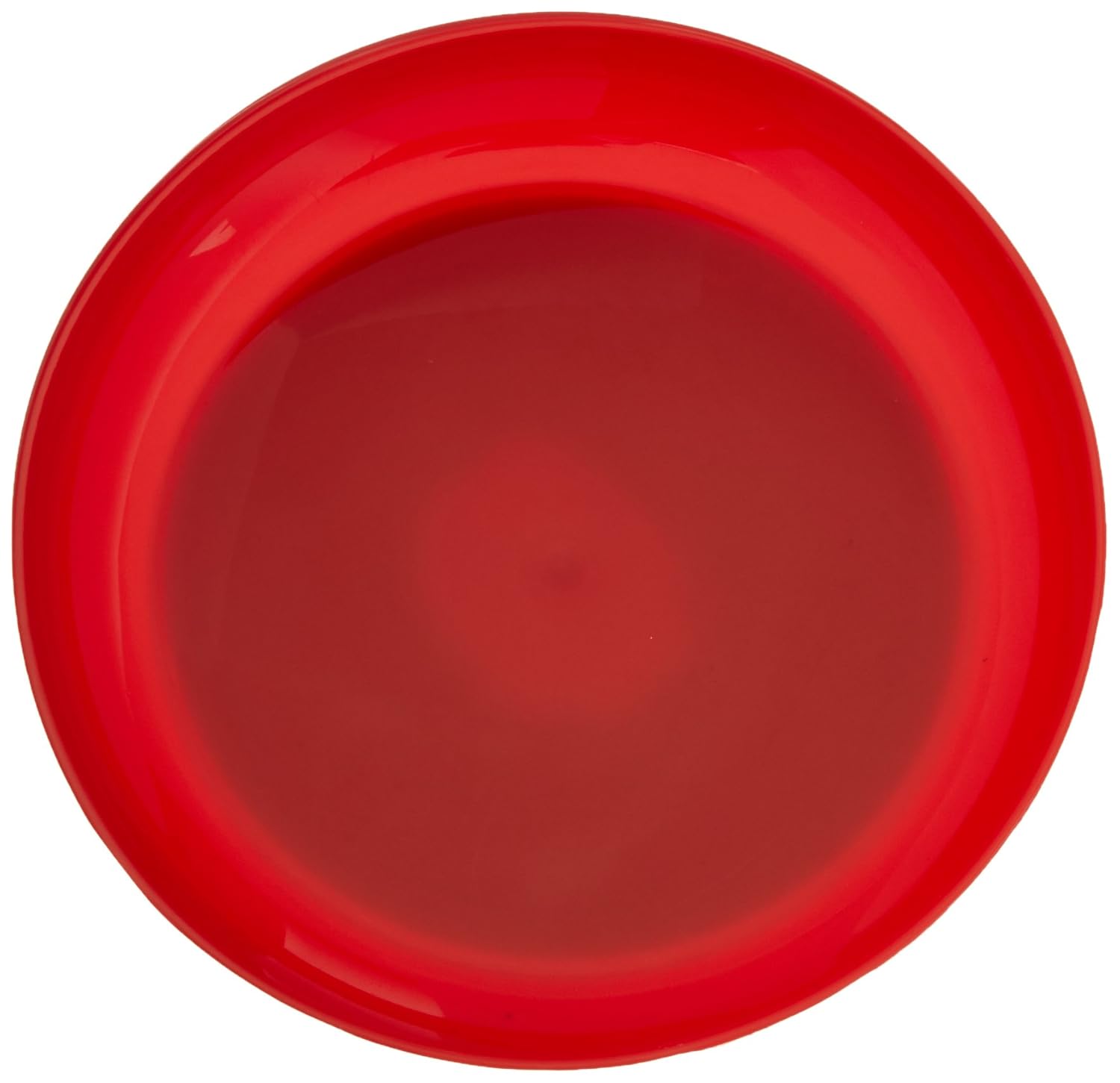 Red Round Scoop Dish, Unbreakable 8" Scooper Bowl for Elderly, Disabled, & Handicapped, Plate with Non Skid Rubber Padded Bottom for Independent Eating, Self-Feeding Aid: Industrial & Scientific