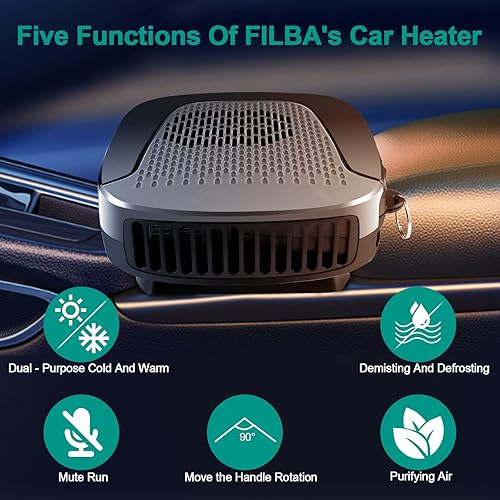 Car Heater, Portable Heater for Automobile Windshield 12 Volt 150W