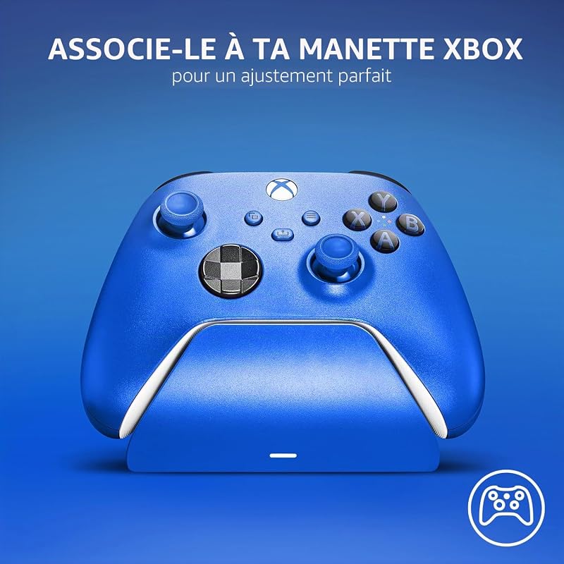 Universal Quick Charging Stand (Pulse Red) - pour Manettes de Xbox (Charge Rapide, Contact Magnétique, Compatibilité Universelle, Navigation à Une Main) Rouge