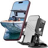 XVenture Griplox Waterproof Phone Mount, Boats Phone Holder for Kayak | Waterproof boat phone mount, Temporbond suction, fits devices up to 6.75x3.5", portable floating/marine case, secure