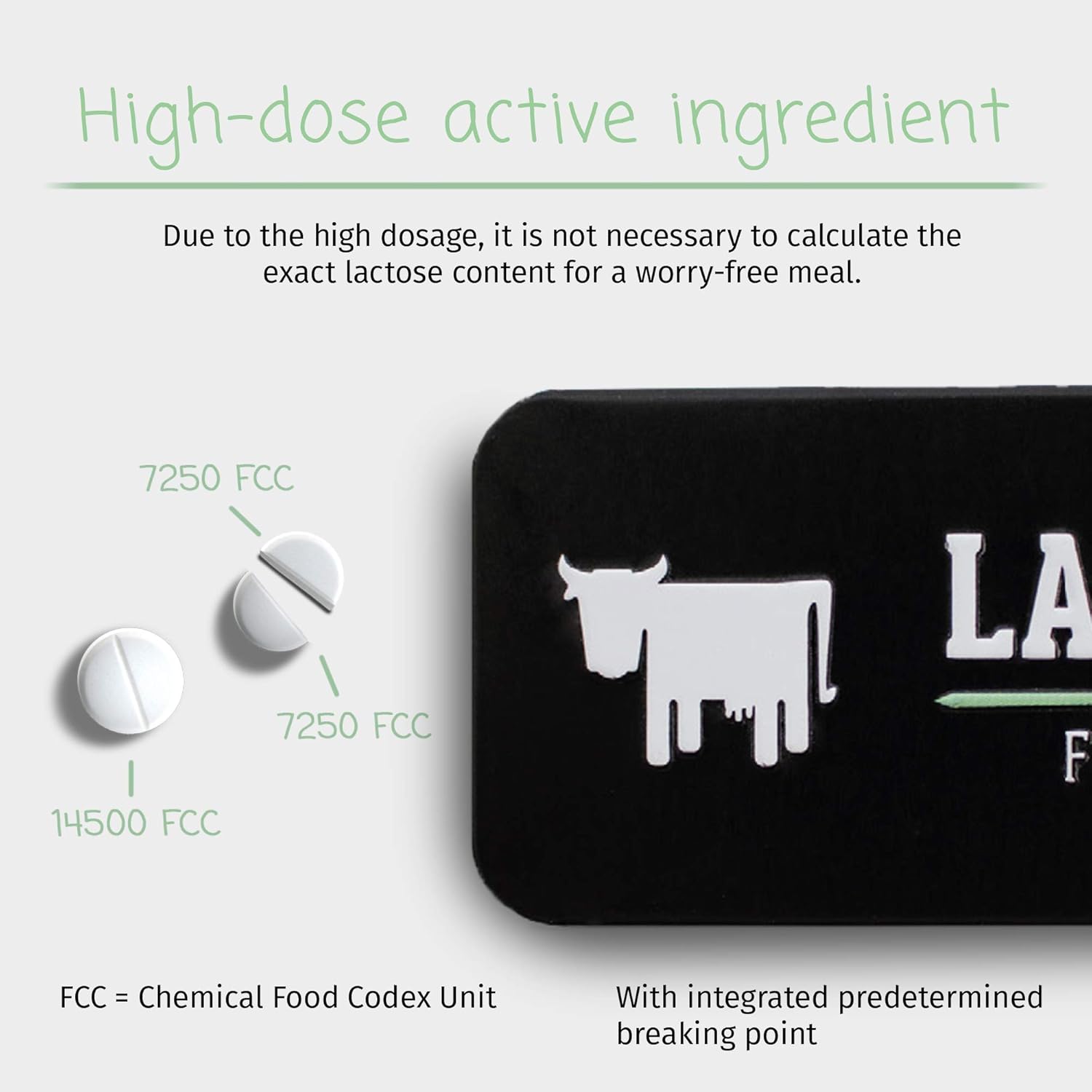 LactoJoy Lactase Tablets | Helps with Lactose Intolerance | Contains 2 x 80 Pcs of Extra-Strength Dose (14,500 FCC) Lactase Enzyme Tablets | 100% Vegan | Supports Lactose Digestion | Chemical Free: Health & Personal Care