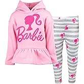 Barbie Girls Fleece Hoodie and Leggings Outfit Set Toddler to Big Kid Sizes (2T - 18-20)