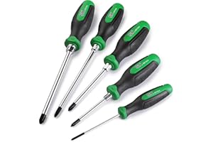 SK 5-Piece Phillips Screwdriver Set, Magnetic Screwdriver Set, S2 Steel, SureGrip Handle