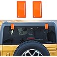 RERPRO Rear Window Tailgate Right Left Hinge Cover Liftgate Glass Hinge Decals Trim for 2021 2022 2023 2024 2025 New Ford Bronco 2/4 Door Exterior Decorations Accessories 1 Pair Orange
