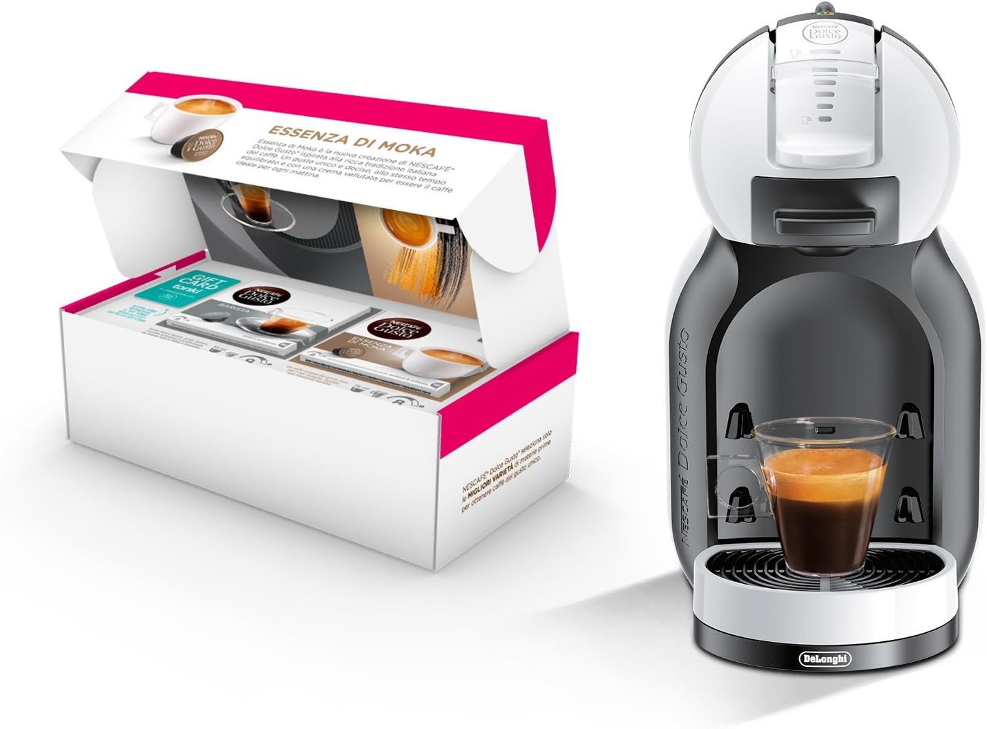 NESCAFÉ Dolce Gusto MINI ME EDG305.WB con 32 capsule in omaggio e buono